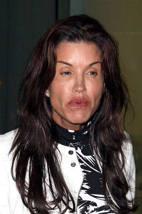 janice dickinson now but age and too much plastic surgery has totally morphed the model s