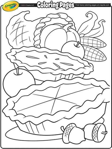 crayola  coloring pages holidays thanksgiving