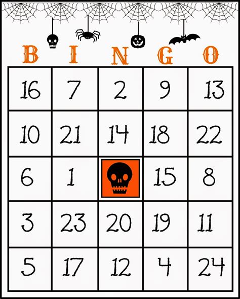 crafty  crosby  printable halloween bingo game