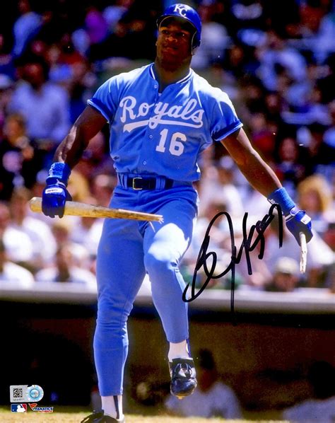 Bo Jackson Autographed 8x10 Photo Breaking Bat Over Knee