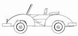 Coloring Car Side Old Wecoloringpage sketch template