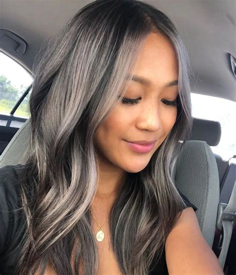 gray blending   gorgeous    transition  hair