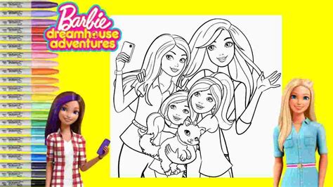 top barbie dream house coloring pages