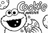 Cookie Monster Coloring Pages Printable Chewing Chocolate Chip Jar Color Getcolorings Print Clipartmag Sheet Gila sketch template