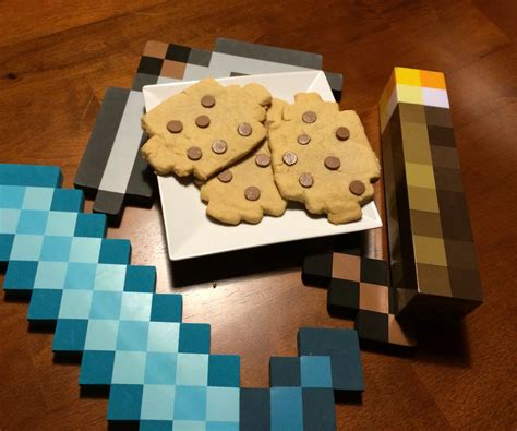 minecraft chocolate chip cookies irl  steps  pictures instructables