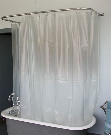 Clawfoot Shower Curtain Opaque Less Magnets