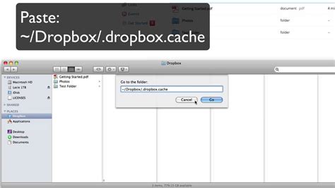 delete dropbox cache youtube
