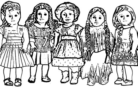 american girl doll coloring pages wecoloringpagecom