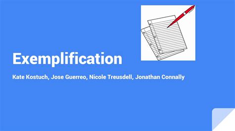 exemplification powerpoint    id