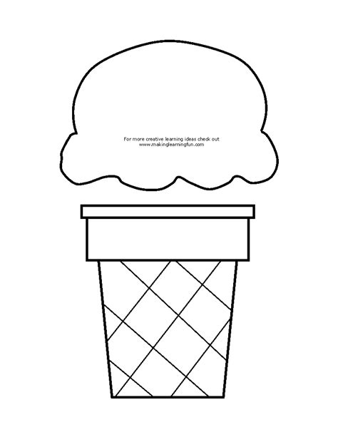 ice cream template printable