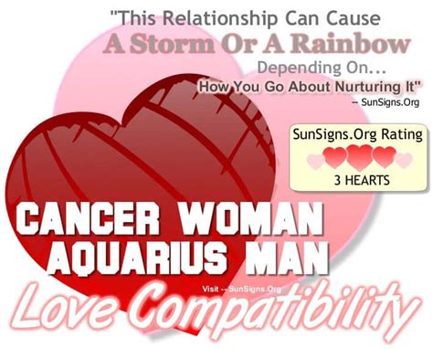 Cancer Woman Aquarius Man Can Be A Stormy Or Beautiful Relationship