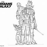 Guardians Gamora Lineart sketch template