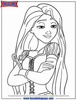 Rapunzel Coloring Tangled Pages Disney Princess Movie Characters Hmcoloringpages Books Colouring Printable Pony Little Popular sketch template