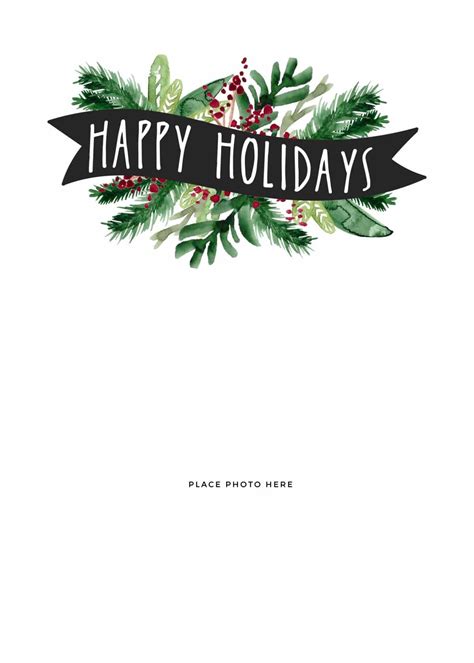 christmas card template ideas  simple