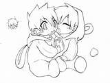 Coloring Cuddling Designlooter Pages Anime Couples Collections sketch template