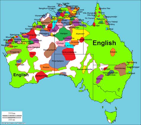 languages of australia [806 × 720] map porn