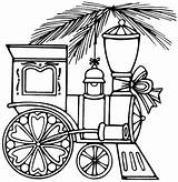 Christmas Coloring Train Pages Trains Wagon Printable Getcolorings sketch template