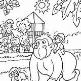 Zoo Coloring Visit sketch template