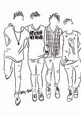 Tumblr Outlines 5sos Outline Drawings Search Choose Board Seconds Summer sketch template