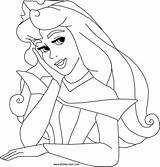 Aurora Coloring Pages Princess sketch template