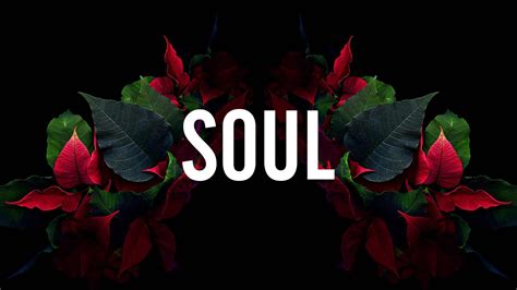 soul word in green and red leaves background hd dope