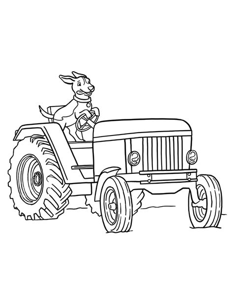 kleurplaat tractor