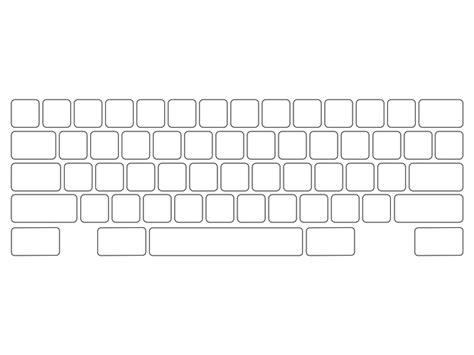 blank full size printable keyboard template