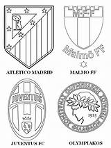 Champions Madrid Juventus League Uefa Atlético Fc Ligue Coloring Coloriage Des sketch template