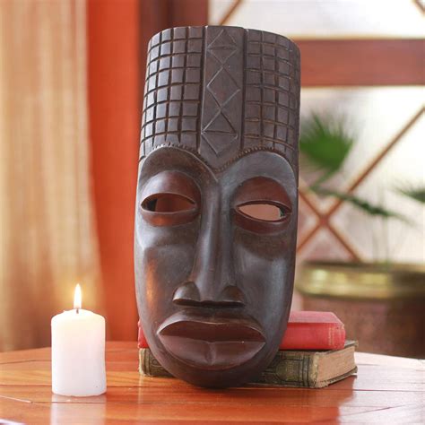 unicef market artisan carved congolese ritual african mask congo purification