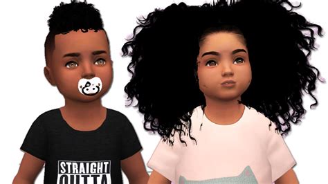 famous concept  curly black girl hair sims  cc vrogue
