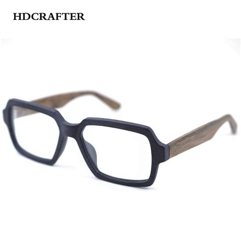 Hdcrafter Vintage Retro Eyeglasses Frames Wood Women Men