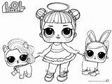 Lol Coloring Pages Dolls Sugar Pet Printable Doll Two Kids Baby Print Colouring Unicorn Color Sheets Girls Angel Friends sketch template