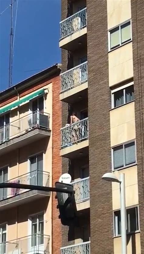 Randy Couple Filmed Having Sex On Balcony In Broad