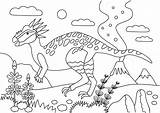 Stygimoloch Coloring Pages Dinosaur sketch template