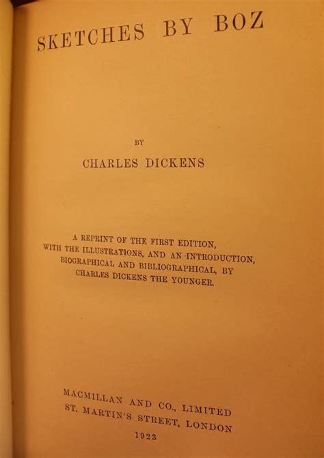 sketches  boz  charles dickens  good hardcover