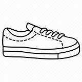 Converse Sneaker sketch template