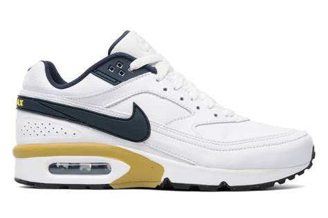 mens nike air max classic bw  white armory navy flt gold armory