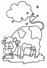 Vaca Pastando Vache Kids sketch template