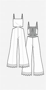 Drawing Jumpsuit Sketch Silhouette Overalls Pinafore Wgsn Development Fashion Ss19 Paintingvalley Sketches sketch template