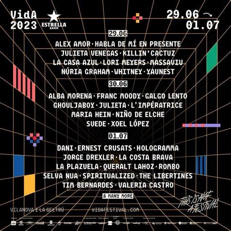 vida festival 2023 conciertos cartel y entradas wake and listen