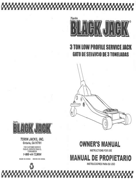 torin jack parts diagram