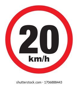 vektor stok maximum speed limit sign  kmh  royalti
