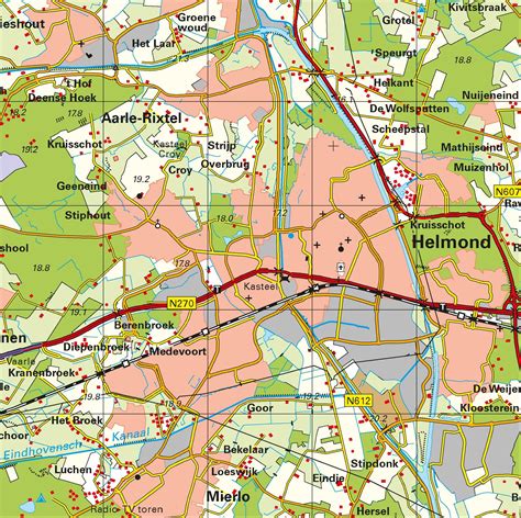 koop topografische provincie kaart limburg  voordelig  bij commee