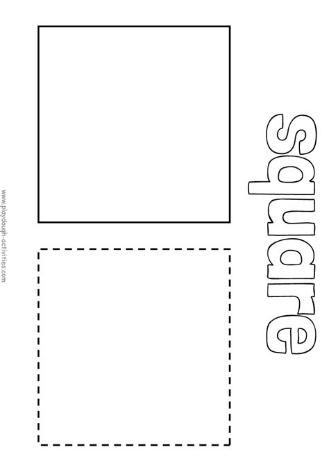 square outline template