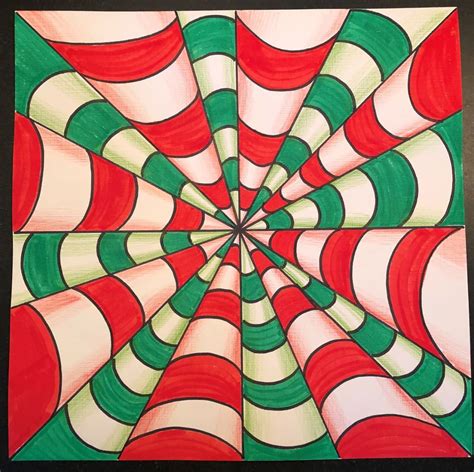 converging lines op art artdocent articles issaquah schools