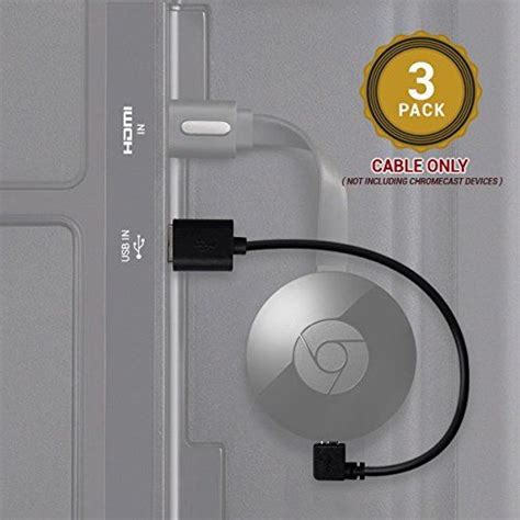 chromecast   usb cable  exinoz designed  power  google chromecast hdmi