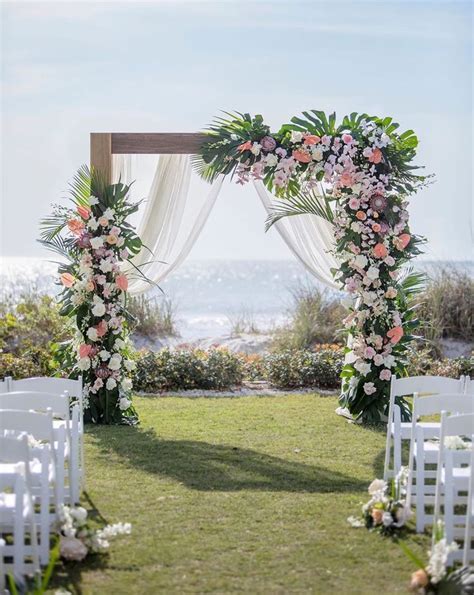 beautiful wedding arch ideas  glossychic
