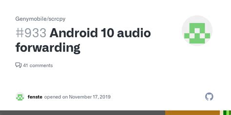 android  audio forwarding issue  genymobilescrcpy github