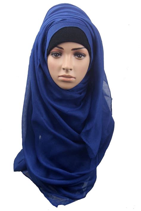 new women hair accessories solid muslim turban large hair headbands