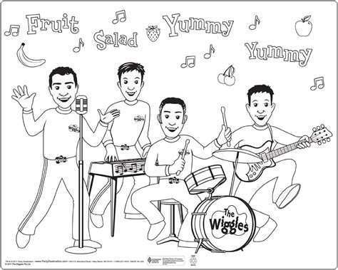 wiggles coloring pages coloring pages pictures imagixs